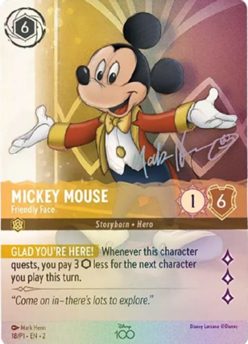 mickey mouse friendly face