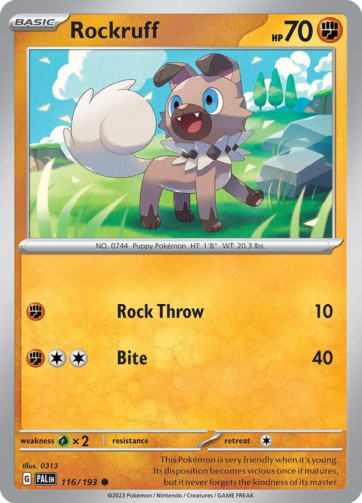 Rockruff - Paldea Evolved (PAL) - 116/193