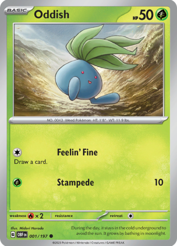 Oddish - Obsidian Flames (OBF) - 001/197