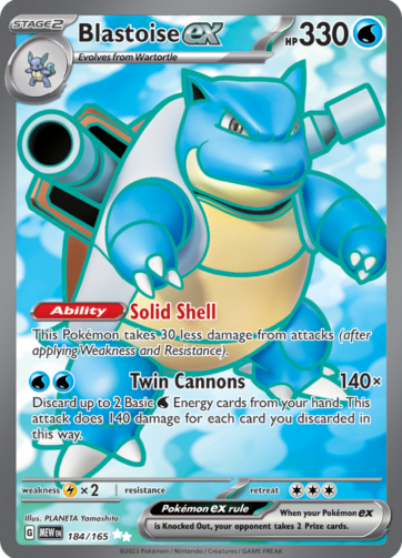 Blastoise ex - 151 (MEW) - 184/165
