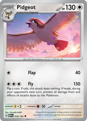 Pidgeot - 151 (MEW) - 018/165