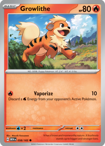 Growlithe - 151 (MEW) - 058/165