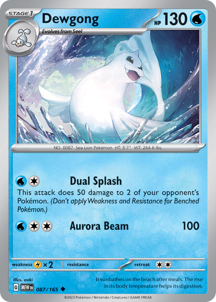 Dewgong - 151 (MEW) - 087/165