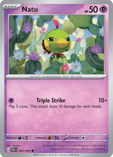Natu - Paldean Fates (PAF) - 025/91