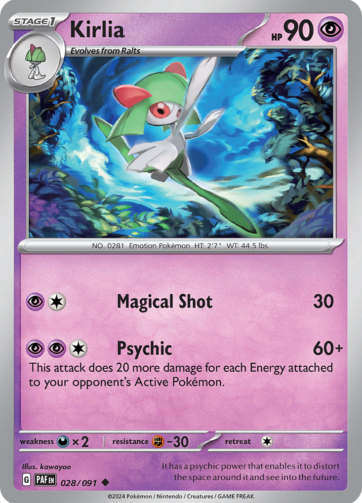 Kirlia - Paldean Fates (PAF) - 028/91