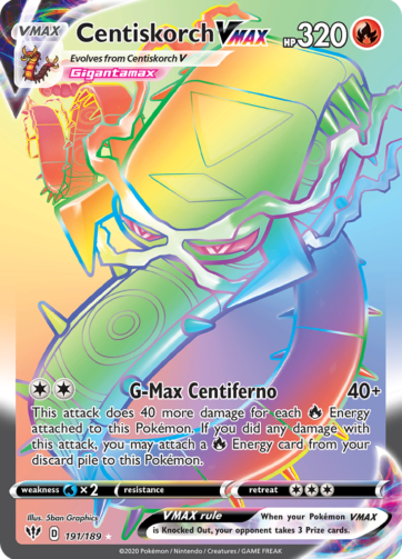 Centiskorch VMAX - Darkness Ablaze (DAA) - 191/189