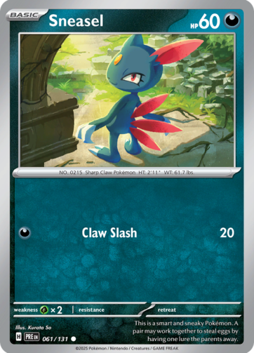 Sneasel - Prismatic Evolutions (PRE) - 061/131