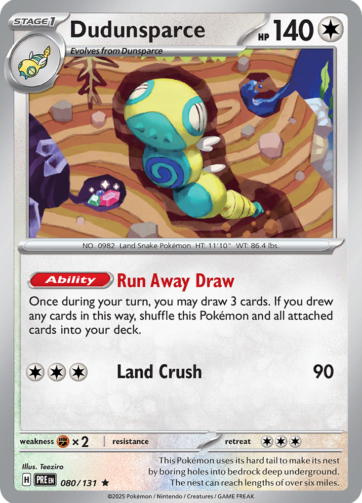 Dudunsparce - Prismatic Evolutions (PRE) - 080/131