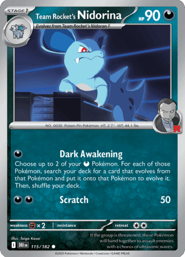 Team Rocket's Nidorina - Destined Rivals (DRI) - 115/182