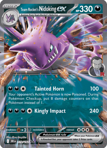 Team Rocket's Nidoking ex - Destined Rivals (DRI) - 119/182