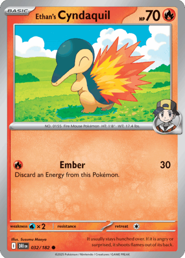 Ethan's Cyndaquil - Destined Rivals (DRI) - 032/182