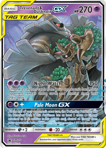 Trevenant & Dusknoir-GX - SM Black Star Promos (SMP) - SM217