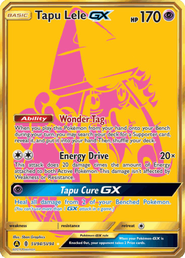 Tapu Lele-GX - Hidden Fates Shiny Vault (HIF) - SV94/94