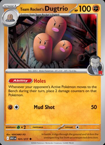 Team Rocket's Dugtrio - Ascended Heroes (ASC) - 101/217