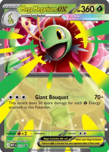 Mega Meganium ex - Mega Evolution Promos (MEP) - 034