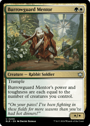Burrowguard Mentor — Bloomburrow (BLB) 206