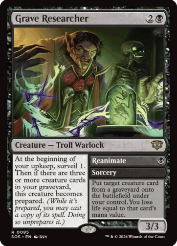 Grave Researcher // Reanimate — Secrets of Strixhaven (SOS) 85