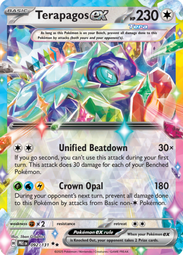 Terapagos ex — Prismatic Evolutions (PRE) 092/131