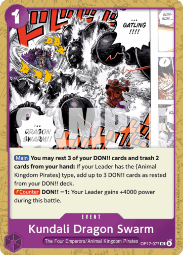 Kundali Dragon Swarm — The World's Strongest Warriors (OP17-077)