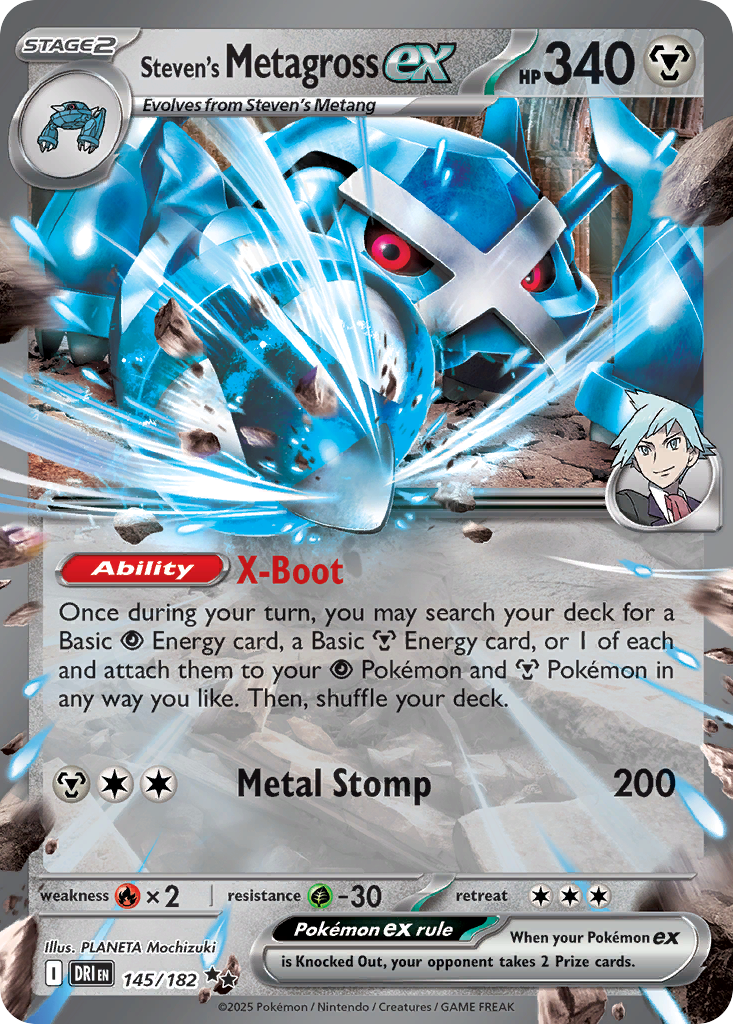 Steven's Metagross ex — Destined Rivals (DRI) 145/182