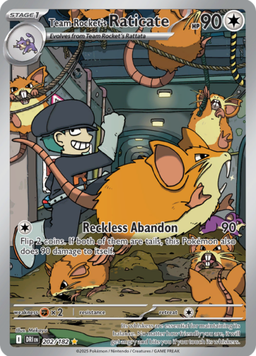 Team Rocket's Raticate — Destined Rivals (DRI) 202/182