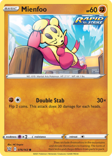 Mienfoo — Battle Styles (BST) 076/163