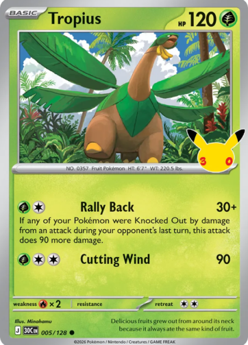 Tropius — 30th Celebration (30C) 005/128