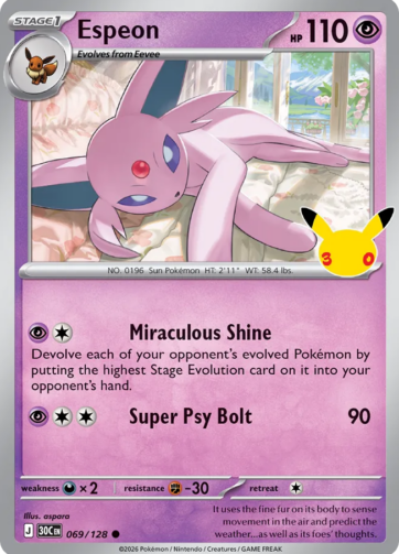 Espeon — 30th Celebration (30C) 069/128