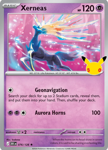 Xerneas — 30th Celebration (30C) 076/128